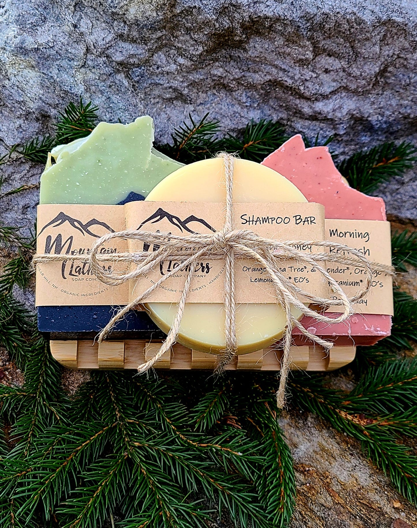 Holiday Gift Set - Soap & Shampoo Combo with Dish